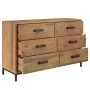 Aparador de madera maciza de pino marrón 110x35x70 cm de , Aparadores - Ref: Foro24-349921, Precio: 259,59 €, Descuento: %