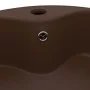 Luxurious sink and dark brown matte ceramic overflow 36x13 cm by , Sinks - Ref: Foro24-147039, Price: 48,13 €, Discount: %