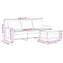 Sofá de 3 plazas con taburete cuero sintético rojo tinto 180 cm de , Sofás - Ref: Foro24-3201027, Precio: 300,03 €, Descuento: %