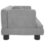 Cama para perros de terciopelo gris claro 60x40x30 cm en Camas para perros | Comprar online en Foru.es