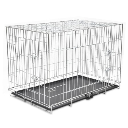 Jaula para perros plegable de metal XXL de vidaXL, Transportines y cajas para mascotas - Ref: Foro24-170219, Precio: 138,40 €...