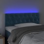 Cabecero con LED de terciopelo azul oscuro 100x7x78/88 cm de , Cabeceros y pies de cama - Ref: Foro24-3121994, Precio: 63,61 ...