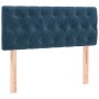 Cabecero con LED de terciopelo azul oscuro 100x7x78/88 cm de , Cabeceros y pies de cama - Ref: Foro24-3121994, Precio: 63,61 ...