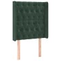 Cama box spring colchón y LED terciopelo verde oscuro 80x200 cm de , Camas y somieres - Ref: Foro24-3139712, Precio: 339,97 €...