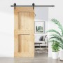 Puerta corredera con herrajes madera maciza de pino 85x210 cm en Puertas | Comprar online en Foru.es