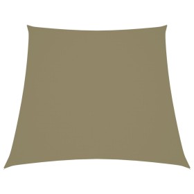 Toldo de vela trapezoidal de tela oxford beige 2/4x3 m en Sombrillas | Comprar online en Foru.es