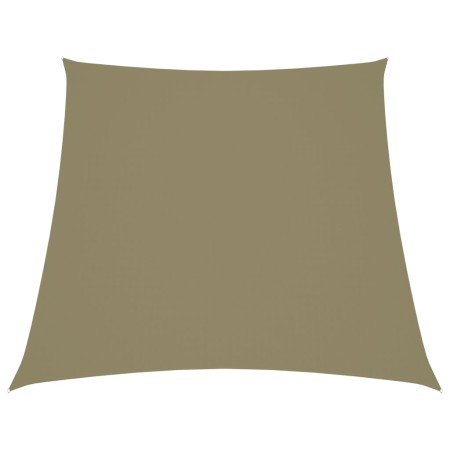 Toldo de vela trapezoidal de tela oxford beige 2/4x3 m en Sombrillas | Comprar online en Foru.es