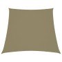 Toldo de vela trapezoidal de tela oxford beige 2/4x3 m en Sombrillas | Comprar online en Foru.es