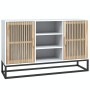 Aparador de madera contrachapada blanco 105x30x65 cm de , Aparadores - Ref: Foro24-352118, Precio: 117,21 €, Descuento: %