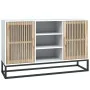 Aparador de madera contrachapada blanco 105x30x65 cm de , Aparadores - Ref: Foro24-352118, Precio: 115,06 €, Descuento: %