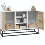 Aparador de madera contrachapada blanco 105x30x65 cm de , Aparadores - Ref: Foro24-352118, Precio: 117,21 €, Descuento: %