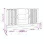 Aparador de madera contrachapada blanco 105x30x65 cm de , Aparadores - Ref: Foro24-352118, Precio: 117,21 €, Descuento: %