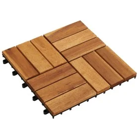Baldosas de porche de acacia 10 piezas 30x30 cm de vidaXL, Suelos y moquetas - Ref: Foro24-41585, Precio: 45,21 €, Descuento: %
