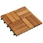Baldosas de porche de acacia 10 piezas 30x30 cm de vidaXL, Suelos y moquetas - Ref: Foro24-41585, Precio: 45,21 €, Descuento: %