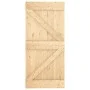 Schiebetür mit Beschlägen aus massivem Kiefernholz, 95 x 210 cm von , Türen - Ref: Foro24-3202985, Preis: 194,39 €, Rabatt: %