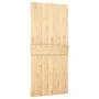Schiebetür mit Beschlägen aus massivem Kiefernholz, 95 x 210 cm von , Türen - Ref: Foro24-3202985, Preis: 194,39 €, Rabatt: %