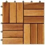 Baldosas de porche de acacia 10 piezas 30x30 cm de vidaXL, Suelos y moquetas - Ref: Foro24-41585, Precio: 45,21 €, Descuento: %