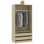 Armario madera contrachapada color roble Sonoma 100x50x200 cm de , Armarios roperos - Ref: Foro24-800606, Precio: 189,80 €, D...