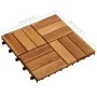 Baldosas de porche de acacia 10 piezas 30x30 cm de vidaXL, Suelos y moquetas - Ref: Foro24-41585, Precio: 45,21 €, Descuento: %