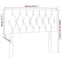 Dunkelblaues Samtkopfteil 100x7x78/88 cm von , Kopf- und Fußteile - Ref: Foro24-346338, Preis: 58,47 €, Rabatt: %