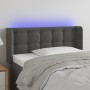 Cabecero con LED de terciopelo gris oscuro 83x16x78/88 cm de , Cabeceros y pies de cama - Ref: Foro24-3123701, Precio: 51,92 ...