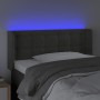 Cabecero con LED de terciopelo gris oscuro 83x16x78/88 cm de , Cabeceros y pies de cama - Ref: Foro24-3123701, Precio: 51,92 ...