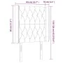 Dunkelgrünes Samtkopfteil mit LED 83x16x118/128 cm von , Kopf- und Fußteile - Ref: Foro24-3124417, Preis: 103,16 €, Rabatt: %