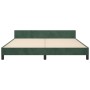 Estructura cama con cabecero terciopelo verde oscuro 160x200 cm de , Camas y somieres - Ref: Foro24-3125949, Precio: 311,42 €...