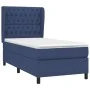 Box spring bed with blue fabric mattress 90x190 cm by , Beds and slatted bases - Ref: Foro24-3128171, Price: 365,30 €, Discou...