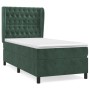 Cama box spring con colchón terciopelo verde oscuro 80x200 cm de , Camas y somieres - Ref: Foro24-3129360, Precio: 340,14 €, ...