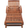 Tumbona de madera maciza de acacia de vidaXL, Tumbonas - Ref: Foro24-41446, Precio: 223,49 €, Descuento: %
