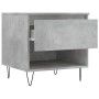 Mesa de centro madera de ingeniería gris hormigón 50x46x50 cm de , Mesas de centro - Ref: Foro24-830916, Precio: 35,76 €, Des...