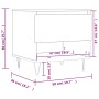 Mesa de centro madera de ingeniería gris hormigón 50x46x50 cm de , Mesas de centro - Ref: Foro24-830916, Precio: 35,76 €, Des...