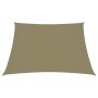 Toldo de vela trapezoidal de tela oxford beige 2/4x3 m en Sombrillas | Comprar online en Foru.es