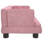 Cama para perros de terciopelo rosa 60x40x30 cm en Camas para perros | Comprar online en Foru.es