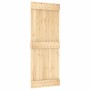 Puerta corredera con herrajes madera maciza de pino 80x210 cm en Puertas | Comprar online en Foru.es