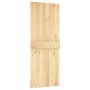 Puerta corredera con herrajes madera maciza de pino 80x210 cm en Puertas | Comprar online en Foru.es