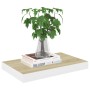 Estante flotante de pared 4 uds MDF roble y blanco 40x23x3,8 cm de , Estantes y estanterías - Ref: Foro24-326572, Precio: 48,...