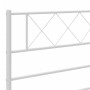 Cabecero de metal blanco 100 cm de , Cabeceros y pies de cama - Ref: Foro24-372355, Precio: 23,62 €, Descuento: %