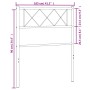 Cabecero de metal blanco 100 cm de , Cabeceros y pies de cama - Ref: Foro24-372355, Precio: 23,62 €, Descuento: %