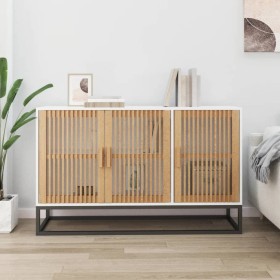 Aparador de madera contrachapada blanco 105x30x65 cm de , Aparadores - Ref: Foro24-352121, Precio: 143,74 €, Descuento: %