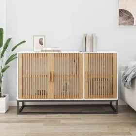 Aparador de madera contrachapada blanco 105x30x65 cm de , Aparadores - Ref: Foro24-352121, Precio: 126,13 €, Descuento: %