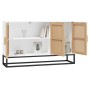 Aparador de madera contrachapada blanco 105x30x65 cm de , Aparadores - Ref: Foro24-352121, Precio: 143,74 €, Descuento: %