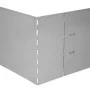 Set 5 paneles divisorios flexibles acero galvanizado 100x14 cm de vidaXL, Ribetes y bordes para jardín - Ref: Foro24-141596, ...