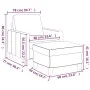 Grauer Kunstledersessel mit Hocker 60 cm von , Sofas - Ref: Foro24-3201021, Preis: 171,80 €, Rabatt: %