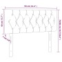 Cabecero de tela azul 90x7x78/88 cm de , Cabeceros y pies de cama - Ref: Foro24-346318, Precio: 48,07 €, Descuento: %