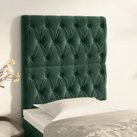 Headboards 2 units of dark green velvet 80x7x78/88 cm by , Headboards and footboards - Ref: Foro24-3116701, Price: 82,69 €, D...