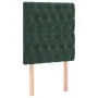 Headboards 2 units of dark green velvet 80x7x78/88 cm by , Headboards and footboards - Ref: Foro24-3116701, Price: 82,69 €, D...