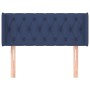 Cabecero de tela azul 93x16x78/88 cm de , Cabeceros y pies de cama - Ref: Foro24-3119092, Precio: 55,77 €, Descuento: %