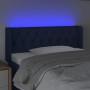 Cabecero con LED de tela azul 93x16x78/88 cm de , Cabeceros y pies de cama - Ref: Foro24-3123560, Precio: 60,14 €, Descuento: %